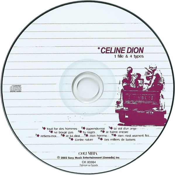 Celine Dion  1 Fille & 4 Types : CD